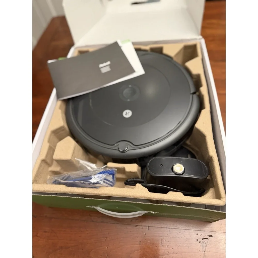 iRobot Roomba 694 Robot Vacuum Open Box Wi-Fi Smart R694020 Black Complete Cords